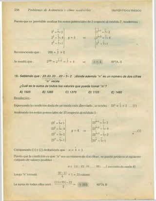 Problemas de aritmetica y como resolverlos