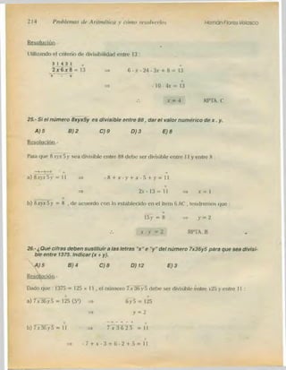 Problemas de aritmetica y como resolverlos
