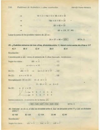 Problemas de aritmetica y como resolverlos