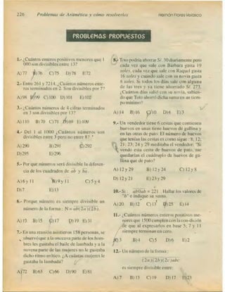Problemas de aritmetica y como resolverlos
