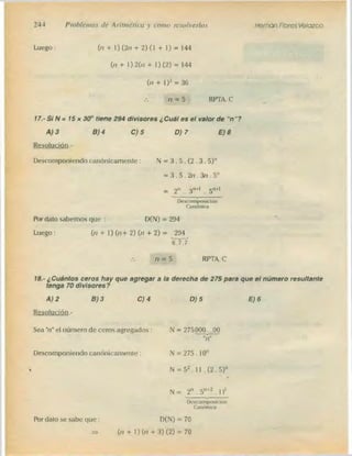 Problemas de aritmetica y como resolverlos