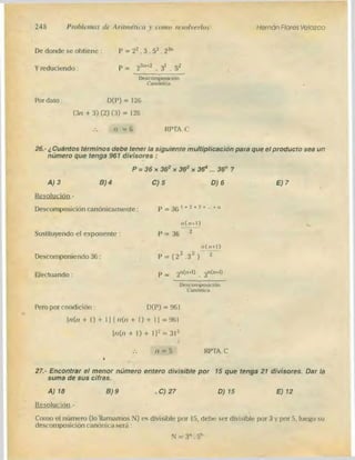 Problemas de aritmetica y como resolverlos