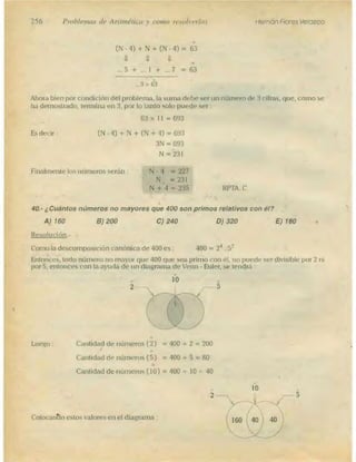 Problemas de aritmetica y como resolverlos