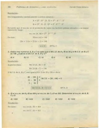 Problemas de aritmetica y como resolverlos