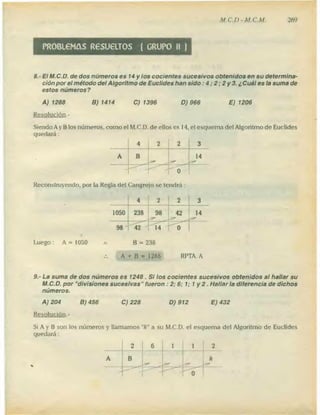 Problemas de aritmetica y como resolverlos