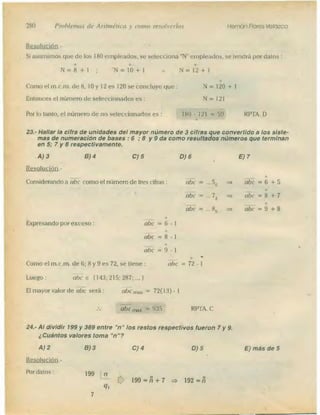 Problemas de aritmetica y como resolverlos