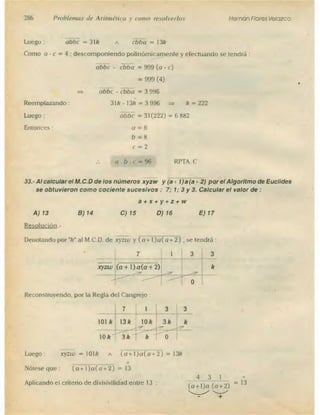 Problemas de aritmetica y como resolverlos
