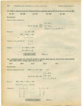 Problemas de aritmetica y como resolverlos