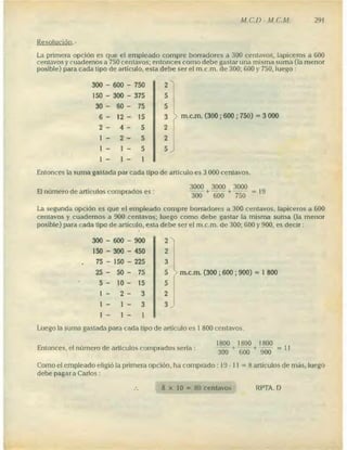 Problemas de aritmetica y como resolverlos