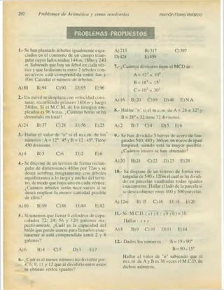 Problemas de aritmetica y como resolverlos