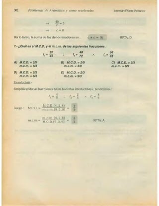 Problemas de aritmetica y como resolverlos
