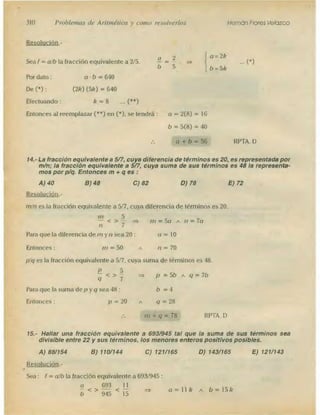 Problemas de aritmetica y como resolverlos