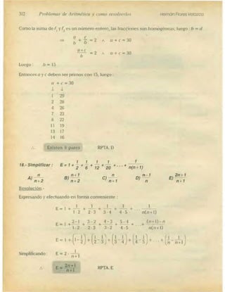 Problemas de aritmetica y como resolverlos