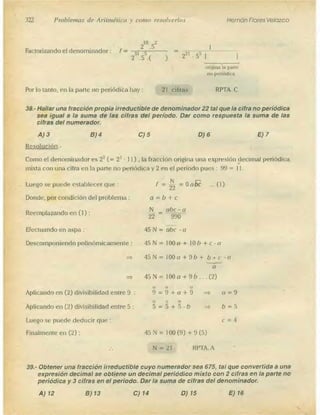 Problemas de aritmetica y como resolverlos