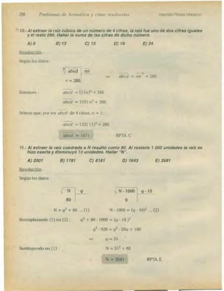 Problemas de aritmetica y como resolverlos