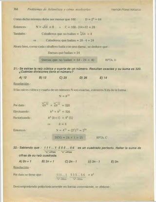 Problemas de aritmetica y como resolverlos