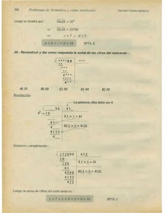 Problemas de aritmetica y como resolverlos