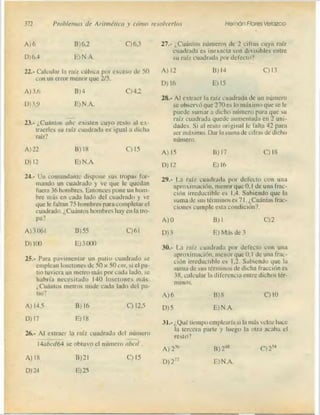 Problemas de aritmetica y como resolverlos