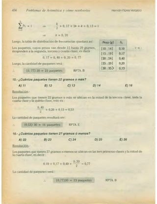 Problemas de aritmetica y como resolverlos