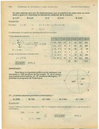 Problemas de aritmetica y como resolverlos