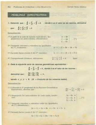 Problemas de aritmetica y como resolverlos