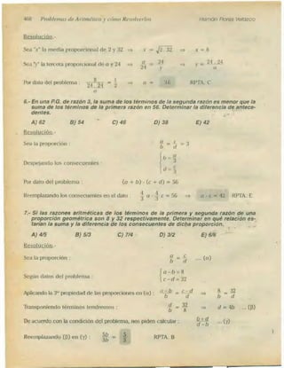 Problemas de aritmetica y como resolverlos
