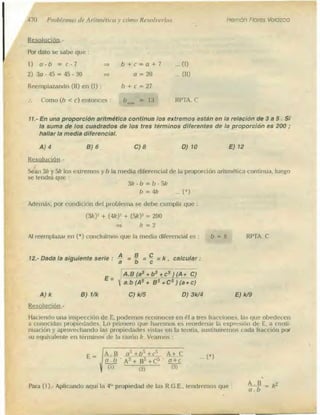 Problemas de aritmetica y como resolverlos