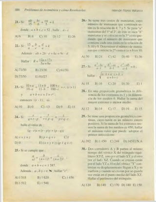 Problemas de aritmetica y como resolverlos
