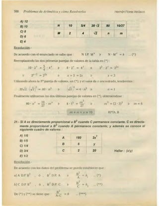 Problemas de aritmetica y como resolverlos