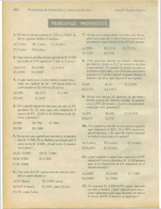 Problemas de aritmetica y como resolverlos