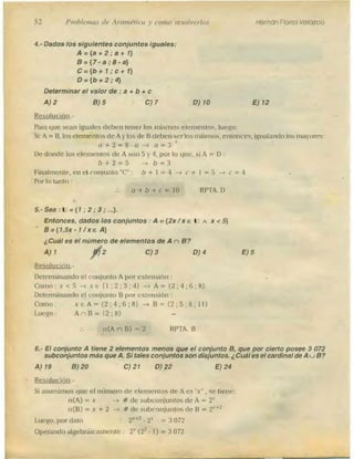 Problemas de aritmetica y como resolverlos