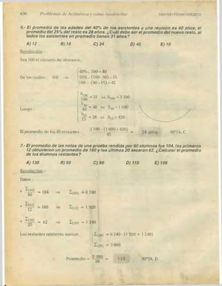 Problemas de aritmetica y como resolverlos