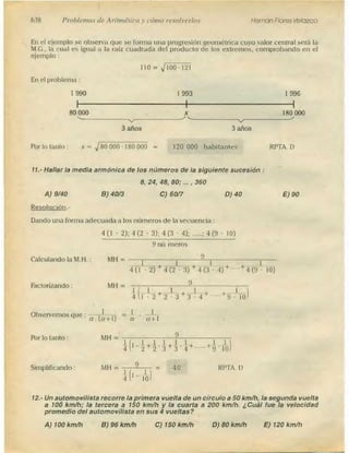 Problemas de aritmetica y como resolverlos