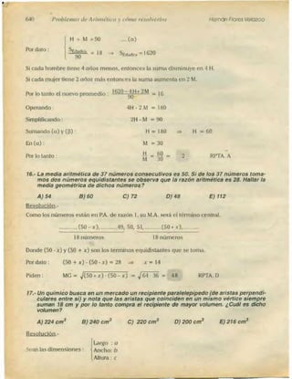 Problemas de aritmetica y como resolverlos