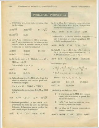 Problemas de aritmetica y como resolverlos