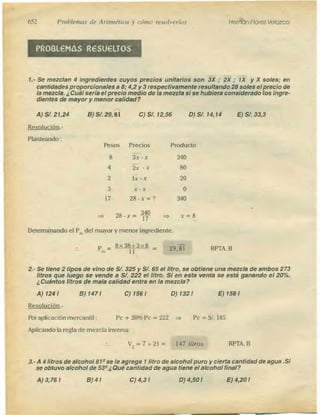 Problemas de aritmetica y como resolverlos