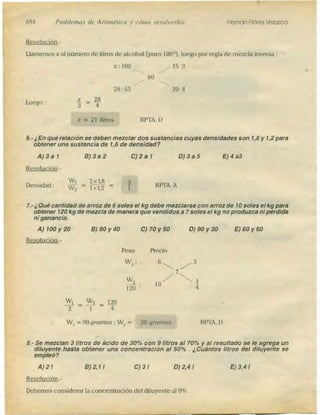 Problemas de aritmetica y como resolverlos