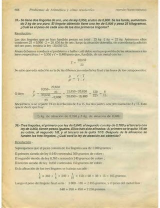 Problemas de aritmetica y como resolverlos