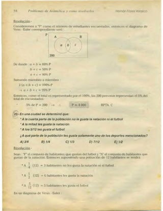 Problemas de aritmetica y como resolverlos