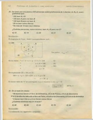 Problemas de aritmetica y como resolverlos