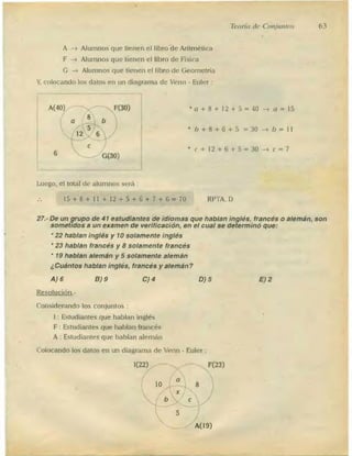 Problemas de aritmetica y como resolverlos