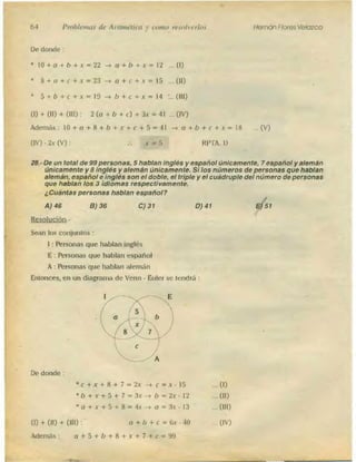 Problemas de aritmetica y como resolverlos