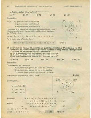 Problemas de aritmetica y como resolverlos