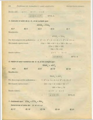 Problemas de aritmetica y como resolverlos