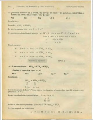 Problemas de aritmetica y como resolverlos
