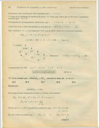 Problemas de aritmetica y como resolverlos