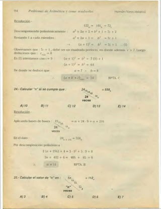 Problemas de aritmetica y como resolverlos