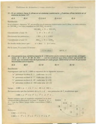 Problemas de aritmetica y como resolverlos