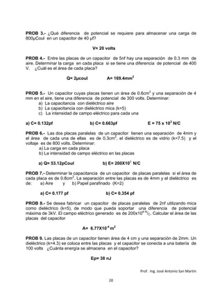 Electro estatica problemas 