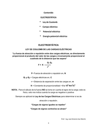 Electro estatica problemas 